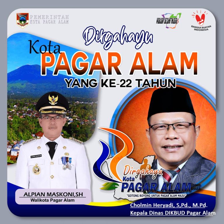 Dirgahayu Kota Pagar Alam 22 Tahun. Gotong Royong untuk Pagar Alam Maju