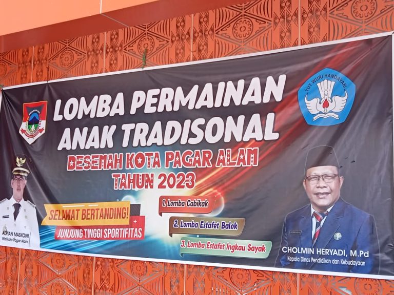 Lomba Permainan Anak Tradisional Besemah Kota Pagar Alam