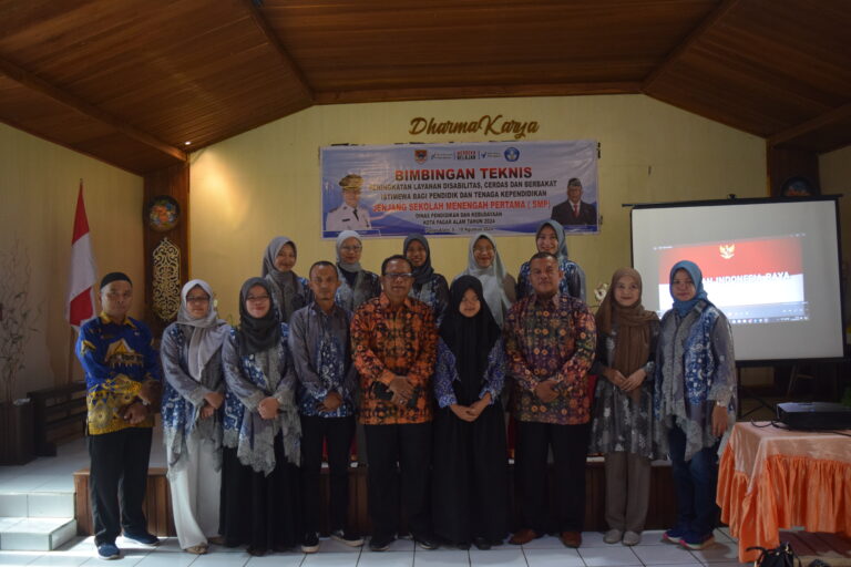 BIMBINGAN TEKNIS PENINGKATAN LAYANAN DISABILITAS, CERDAS DAN BERBAKAT ISTIMEWA BAGI PENDIDIK DAN TENAGA KEPENDIDIKAN JENJANG SEKOLAH DASAR (SD) KOTA PAGAR ALAM TAHUN 2024