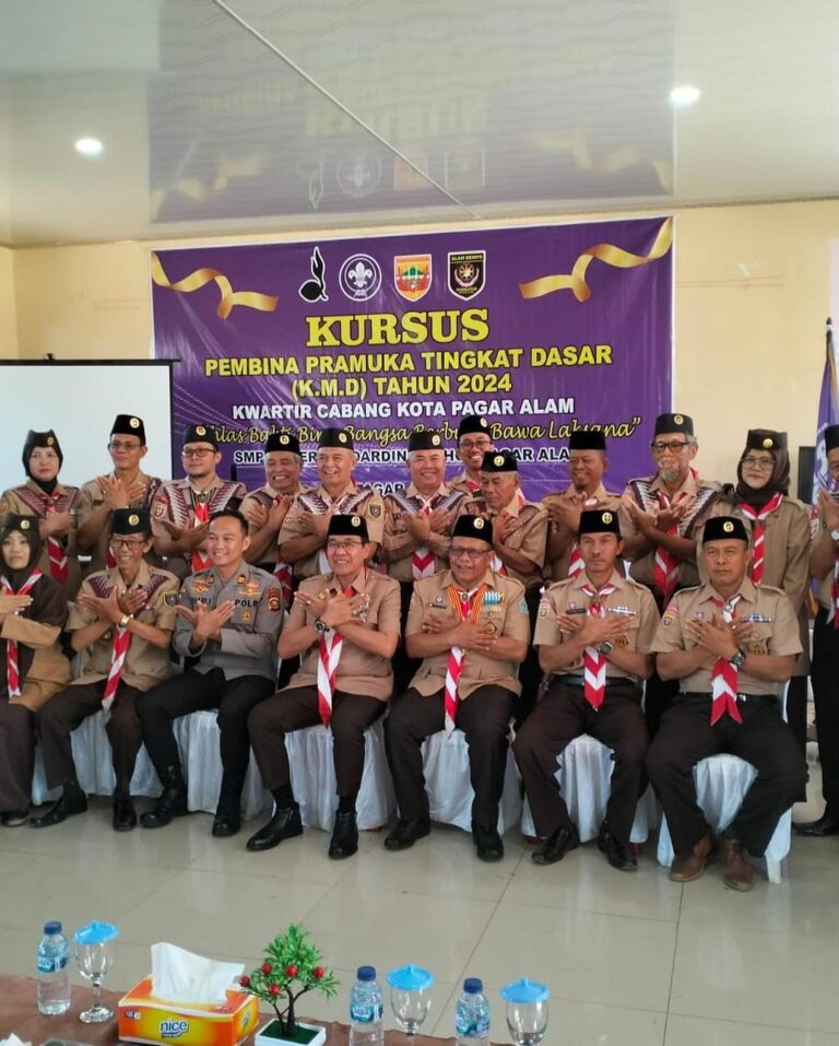 Pembukaan KMD (Kursus Mahir Dasar) bertempat di SMP N 4 boarding school kota Pagar Alam