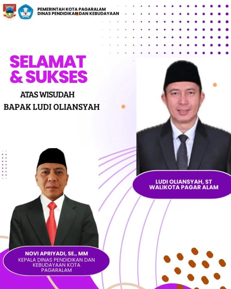 Selamat dan Sukses atas Wisuda Walikota Pagar Alam