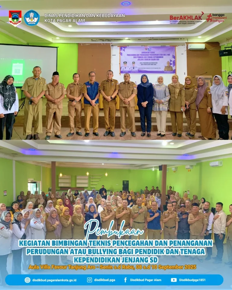 Bimbingan Teknis Pencegahan dan Penanganan Perundungan atau Bullying bagi Pendidik dan Tenaga Kependidikan jenjang SD