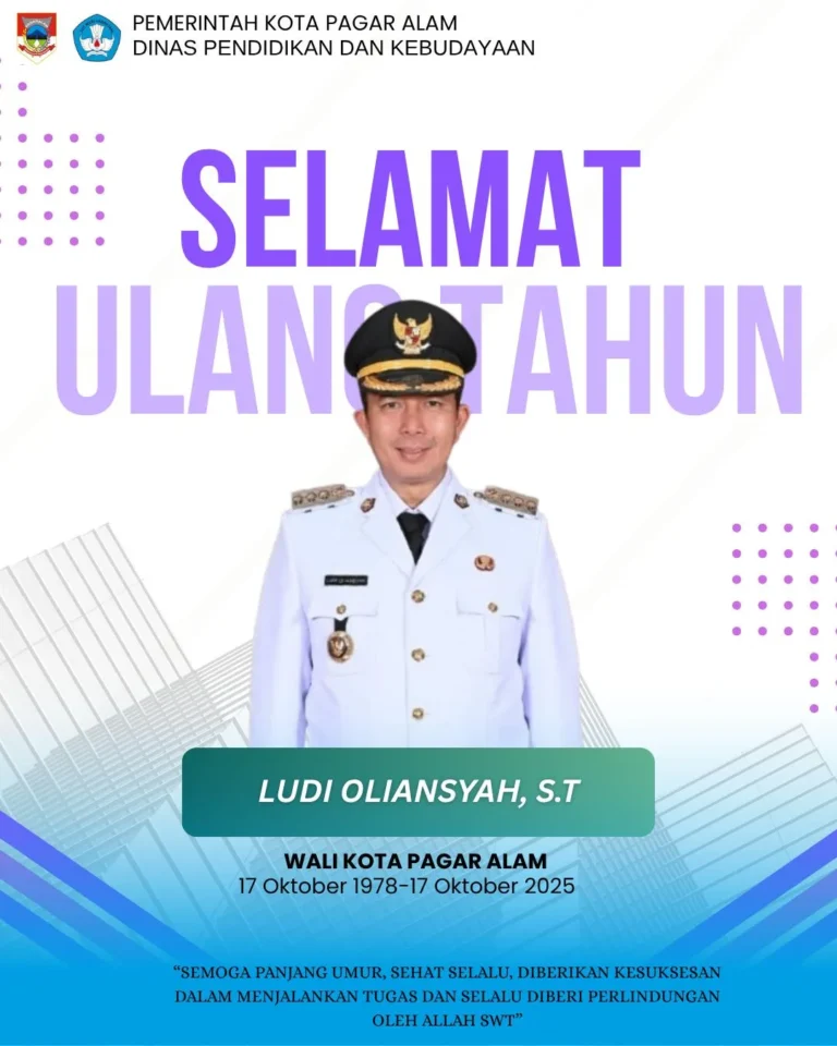 Selamat Ulang Tahun kepada Bapak Walikota Pagar Alam, Ludi Oliansyah, S.T.