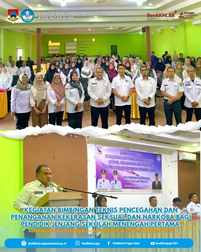 Bimbingan Teknis Pencegahan dan Penanganan Kekerasan Seksual dan Narkoba bagi Pendidik Jenjang Sekolah Menengah Pertama