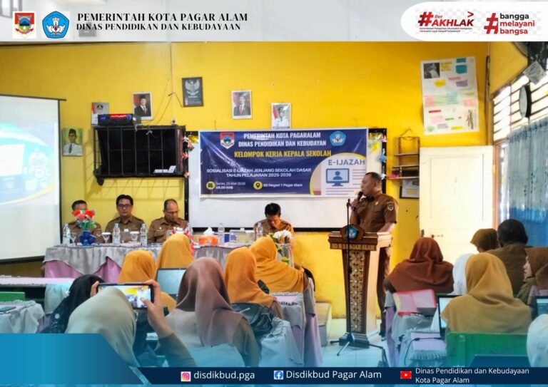 sosialisasi E-ijazah jenjang pendidikan dasar tahun pelajaran 2025-2026
