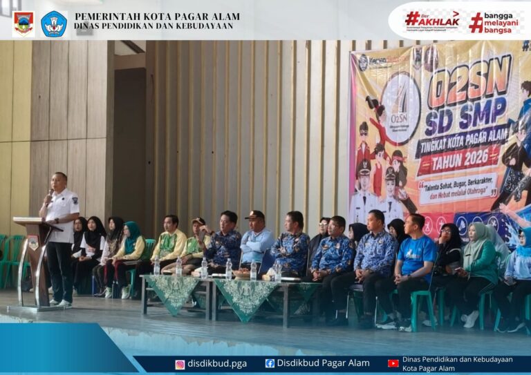 kegiatan Lomba O2SN SD SMP Tingkat Kota Pagar Alam Tahun 2026 pada Rabu, 17 Juni 2026