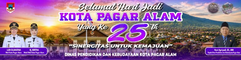 Keluarga Besar Dinas Pendidikan dan Kebudayaan Kota Pagar Alam Mengucapkan Selamat Hari Jadi Kota Pagar Alam ke-25